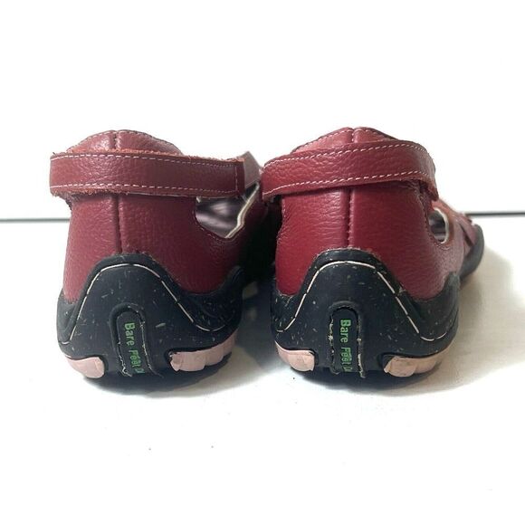 Jambu Adventure Womens 9.5M Red Leather Flats Comfort Casual Floral Slip On Shoe - Picture 10 of 12